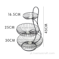 cesta de frutas líquida de três camadas